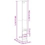 Engineered wood wardrobe in smoked oak color, 30x50x200 cm by , Wardrobes - Ref: Foro24-3307742, Price: 128,62 €, Discount: %