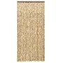 Beige and brown chenille mosquito net curtain 90x220 cm by vidaXL, Mosquito nets for windows - Ref: Foro24-325449, Price: 65,...