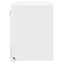 Wall-mounted bedside tables with LED lights 2 units white by , Nightstands - Ref: Foro24-852076, Price: 51,52 €, Discount: %