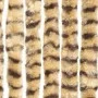 Beige and brown chenille mosquito net curtain 90x220 cm by vidaXL, Mosquito nets for windows - Ref: Foro24-325449, Price: 65,...