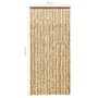 Beige-brauner Chenille-Moskitonetz-Vorhang, 90 x 220 cm von vidaXL, Moskitonetze für Fenster - Ref: Foro24-325449, Preis: 59,...