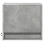 Wall-mounted bedside table with LED lights in concrete gray by , Nightstands - Ref: Foro24-852081, Price: 31,93 €, Discount: %