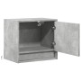 Wall-mounted bedside table with LED lights in concrete gray by , Nightstands - Ref: Foro24-852081, Price: 32,28 €, Discount: %