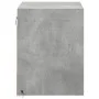 Wall-mounted bedside table with LED lights in concrete gray by , Nightstands - Ref: Foro24-852081, Price: 31,93 €, Discount: %