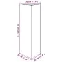 Stainless steel triangular planter 30x26x75 cm by , Pots and planters - Ref: Foro24-851151, Price: 81,09 €, Discount: %