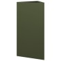 Triangular planters 2 units olive green steel 40x34.5x70 cm by , Pots and planters - Ref: Foro24-851164, Price: 86,35 €, Disc...