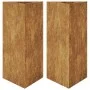 Triangular planter made of rusted steel, 40x34.5x70 cm by , Pots and planters - Ref: Foro24-851170, Price: 94,55 €, Discount: %