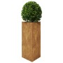 Triangular planter made of rusted steel, 40x34.5x70 cm by , Pots and planters - Ref: Foro24-851170, Price: 83,08 €, Discount: %