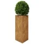 Triangular planter made of rusted steel, 40x34.5x70 cm by , Pots and planters - Ref: Foro24-851170, Price: 94,55 €, Discount: %