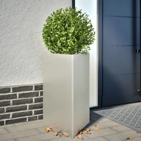 Triangular stainless steel planter 50x43x75 cm by , Pots and planters - Ref: Foro24-851179, Price: 116,56 €, Discount: %