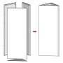 Triangular white steel planter 30x26x75 cm by , Pots and planters - Ref: Foro24-851145, Price: 62,64 €, Discount: %