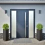 Jardineras triangulares 2 uds acero negro 40x34,5x70 cm de , Maceteros y jardineras - Ref: Foro24-851158, Precio: 99,89 €, De...
