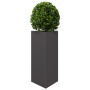 Triangular planters 2 units black steel 40x34.5x70 cm by , Pots and planters - Ref: Foro24-851158, Price: 89,61 €, Discount: %