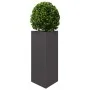Triangular planters 2 units black steel 40x34.5x70 cm by , Pots and planters - Ref: Foro24-851158, Price: 99,89 €, Discount: %