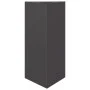 Triangular planters 2 units black steel 40x34.5x70 cm by , Pots and planters - Ref: Foro24-851158, Price: 99,89 €, Discount: %