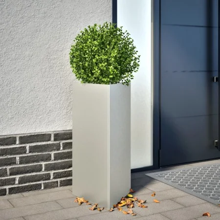 Triangular planters 2 units black steel 40x34.5x70 cm by , Pots and planters - Ref: Foro24-851166, Price: 152,99 €, Discount: %