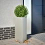 Triangular planters 2 units black steel 40x34.5x70 cm by , Pots and planters - Ref: Foro24-851166, Price: 155,87 €, Discount: %