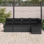 Conjunto de sofá de jardín 5 pcs 242.5 x 132.5 x 85 cm