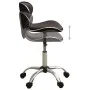 Brauner Kunstleder-Salonhocker von , Friseurstühle - Ref: Foro24-323676, Preis: 75,65 €, Rabatt: %