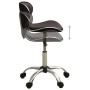 Taburete de salón de belleza de cuero sintético marrón de , Sillas de peluquería - Ref: Foro24-323676, Precio: 76,86 €
