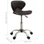 Brauner Kunstleder-Salonhocker von , Friseurstühle - Ref: Foro24-323676, Preis: 75,65 €, Rabatt: %