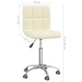 Drehbarer Esszimmerstuhl aus cremefarbenem Stoff von , Essstühle - Ref: Foro24-3087533, Preis: 85,50 €, Rabatt: %