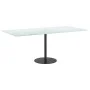 Tischplatte aus weißem Marmor mit gehärtetem Glas, 100x50 cm, 6 mm. von , Tischplatten - Ref: Foro24-322258, Preis: 48,17 €, ...