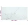 Tischplatte aus weißem Marmor mit gehärtetem Glas, 100x50 cm, 6 mm. von , Tischplatten - Ref: Foro24-322258, Preis: 48,17 €, ...