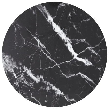 Black tempered glass marble design tabletop Ø60x0.8 cm by , Table tops - Ref: Foro24-322264, Price: 37,46 €, Discount: %