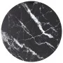 Black tempered glass marble design tabletop Ø60x0.8 cm by , Table tops - Ref: Foro24-322264, Price: 37,46 €, Discount: %