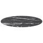 Black tempered glass marble design tabletop Ø60x0.8 cm by , Table tops - Ref: Foro24-322264, Price: 37,46 €, Discount: %