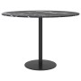 Schwarzer Tisch mit Marmor-Design und gehärteter Glasplatte Ø60x0,8 cm. von , Tischplatten - Ref: Foro24-322264, Preis: 44,81...