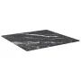 Black tempered glass marble design tabletop 50x50 cm 6 mm by , Table tops - Ref: Foro24-322270, Price: 21,54 €, Discount: %
