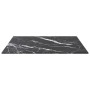 Black tempered glass marble design tabletop 50x50 cm 6 mm by , Table tops - Ref: Foro24-322270, Price: 22,49 €, Discount: %