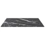 Black tempered glass marble design tabletop 50x50 cm 6 mm by , Table tops - Ref: Foro24-322270, Price: 21,54 €, Discount: %
