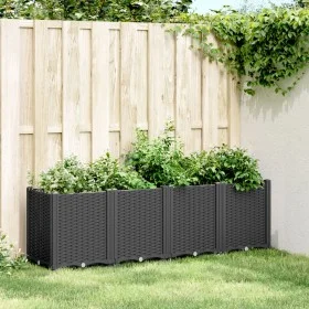 Pflanzgefäß PP schwarz 160x40x53 cm von , Töpfe und Pflanzgefäße - Ref: Foro24-367858, Preis: 130,46 €, Rabatt: %