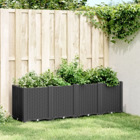 Planter PP black 160x40x53 cm by , Pots and planters - Ref: Foro24-367858, Price: 139,40 €, Discount: %