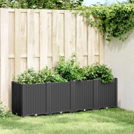 Planter PP black 160x40x53 cm by , Pots and planters - Ref: Foro24-367858, Price: 130,46 €, Discount: %