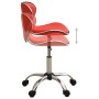 Silla de oficina de cuero sintético rojo by , Office chairs - Ref: Foro24-3088627, Price: 72,59 €, Discount: %