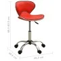 Silla de oficina de cuero sintético rojo de , Sillas de oficina - Ref: Foro24-3088627, Precio: 66,80 €, Descuento: %