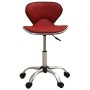Bürostuhl aus künstlichem rotem Weinleder von , Bürostühle - Ref: Foro24-3088631, Preis: 68,01 €, Rabatt: %