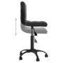 Schwarzer Samtbürostuhl mit Drehfunktion von , Bürostühle - Ref: Foro24-334353, Preis: 100,43 €, Rabatt: %