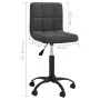 Schwarzer Samtbürostuhl mit Drehfunktion von , Bürostühle - Ref: Foro24-334353, Preis: 100,43 €, Rabatt: %
