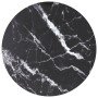 Schwarzer Tisch mit Marmor-Design und gehärtetem Glas Ø30x0,8 cm. von , Tischplatten - Ref: Foro24-322261, Preis: 15,19 €, Ra...