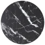 Tabletop with black tempered glass marble design Ø30x0.8 cm by , Table tops - Ref: Foro24-322261, Price: 14,96 €, Discount: %