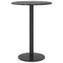 Tabletop with black tempered glass marble design Ø30x0.8 cm by , Table tops - Ref: Foro24-322261, Price: 14,96 €, Discount: %