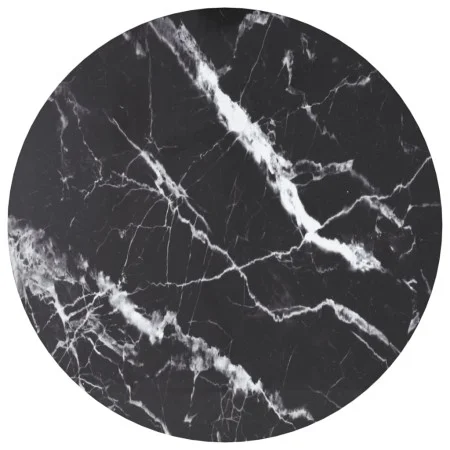 Tablero de mesa diseño mármol vidrio templado negro Ø50x0,8 cm by , Table tops - Ref: Foro24-322263, Price: 24,99 €, Discount: %