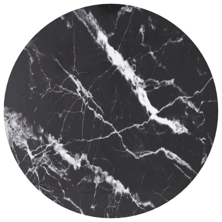Tablero de mesa diseño mármol vidrio templado negro Ø50x0,8 cm by , Table tops - Ref: Foro24-322263, Price: 27,75 €, Discount: %