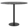 Schwarzer Tisch mit Marmor-Design und gehärtetem Glas Ø50x0,8 cm. von , Tischplatten - Ref: Foro24-322263, Preis: 27,75 €, Ra...