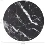 Schwarzer Tisch mit Marmor-Design und gehärtetem Glas Ø50x0,8 cm. von , Tischplatten - Ref: Foro24-322263, Preis: 24,99 €, Ra...